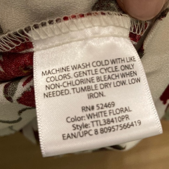 TIME AND TRU floral tier top SZ XXXL - Picture 9 of 9